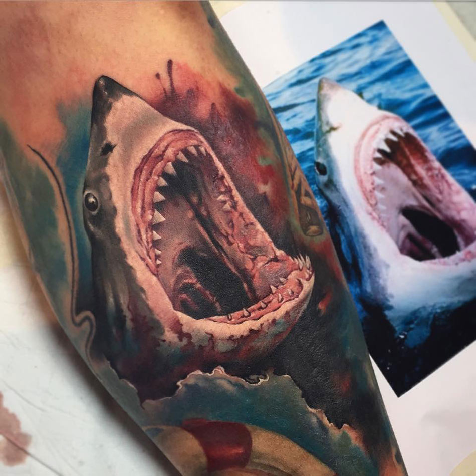 Great White Shark Tattoo Best Tattoo Design Ideas