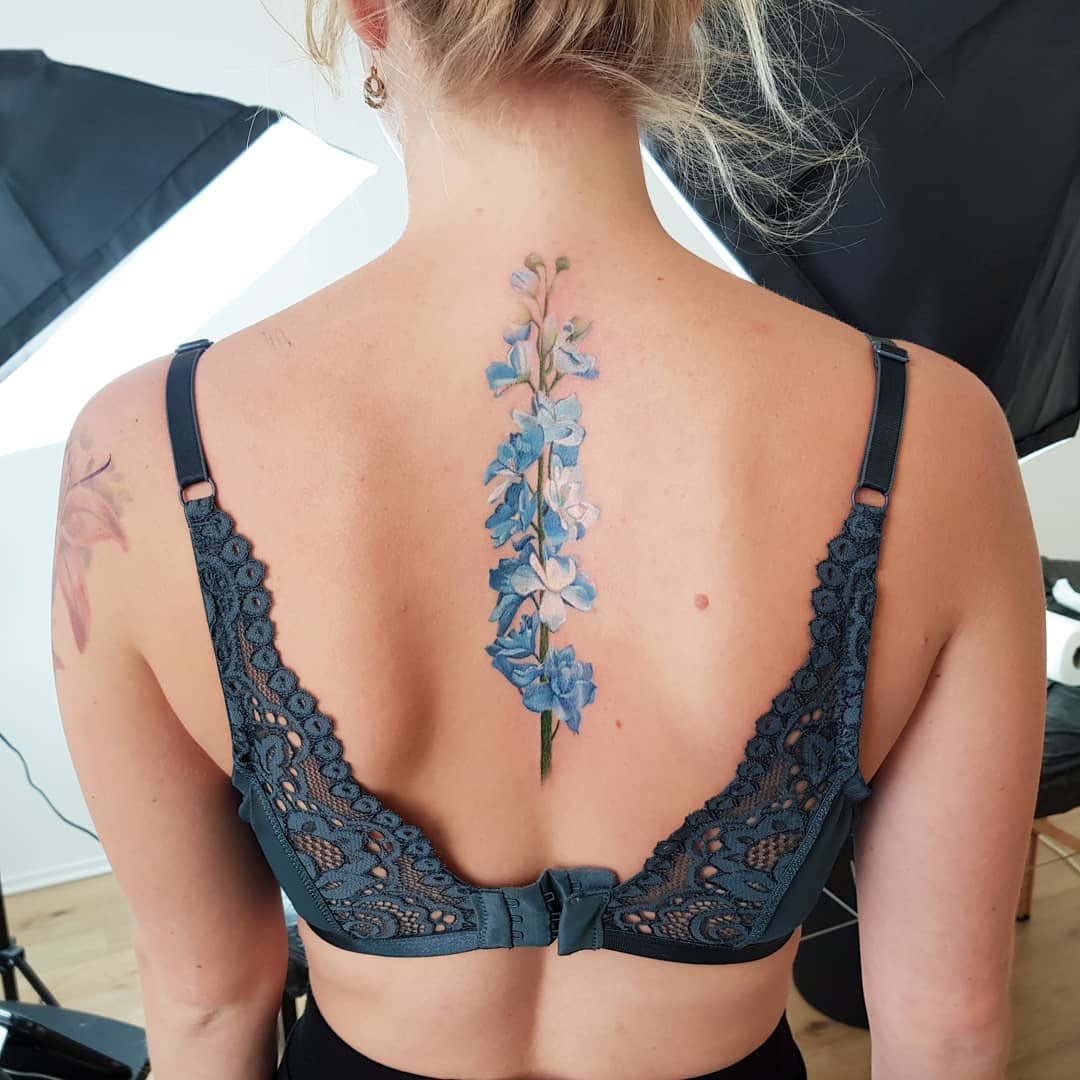 Share Delphinium Flower Tattoo In Eteachers
