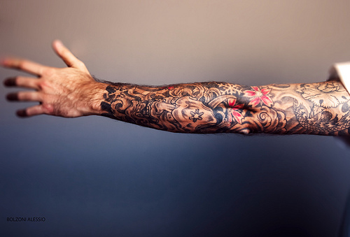 awesome full arm tattoo