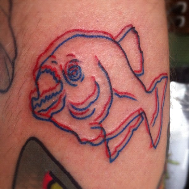 3D fish tattoo