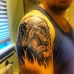 Amazing lion tattoo