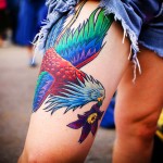 Beautiful leg tattoo