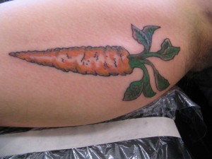 Carrot tattoo