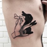 Cool rabbit tattoo