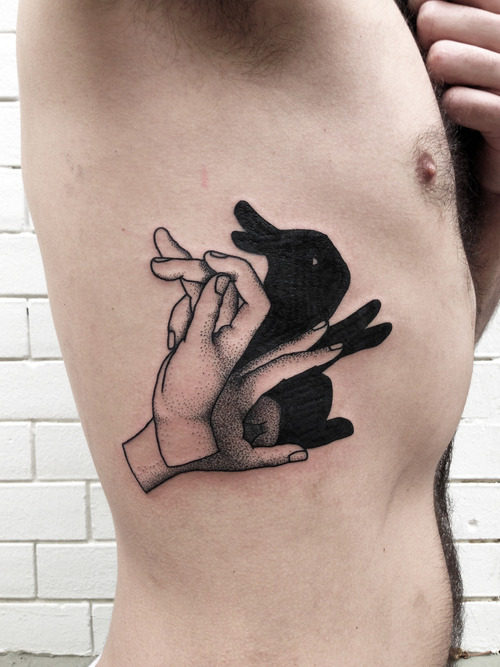 Cool rabbit tattoo