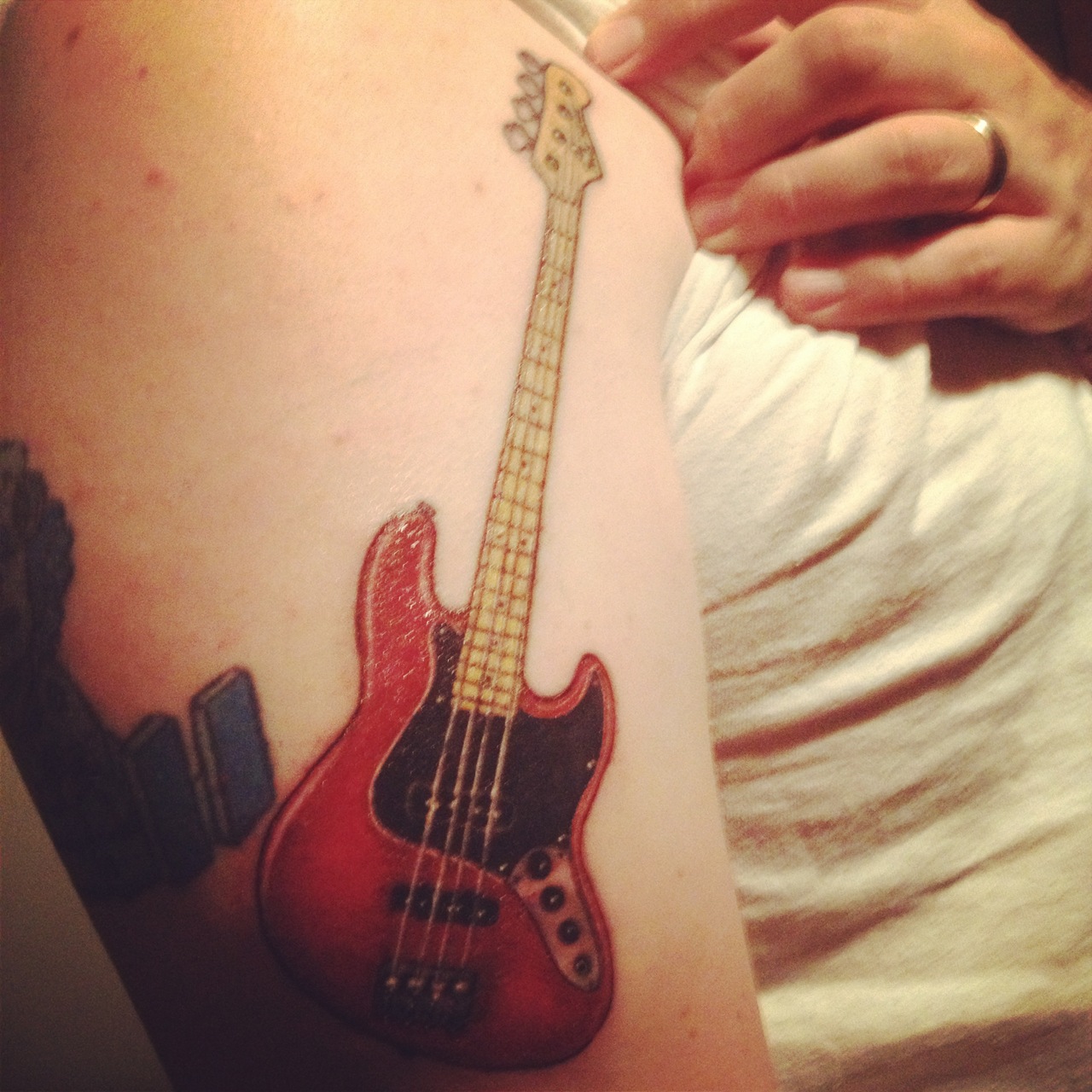 Fell asleep with my girl  new tattoo idea  Fender Stratocaster Guitar  Forum
