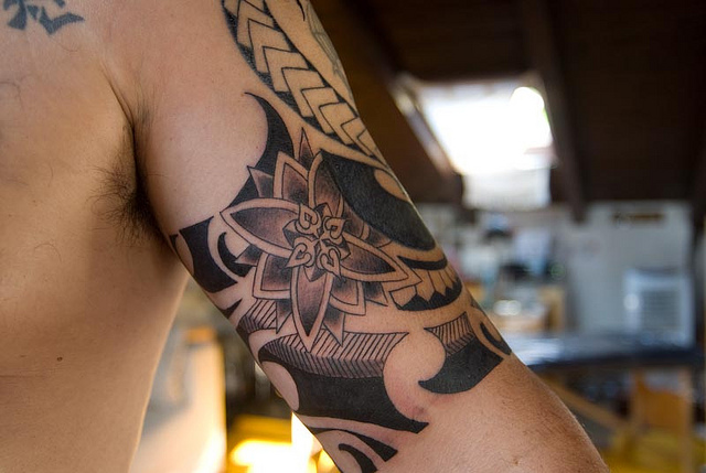 22 Amazing Simple Tribal Tattoo Arm Ideas For 2024!