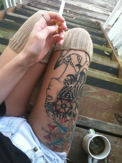 Tattoo coffee and cigarettes