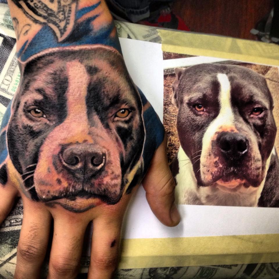 amazing dog tattoo