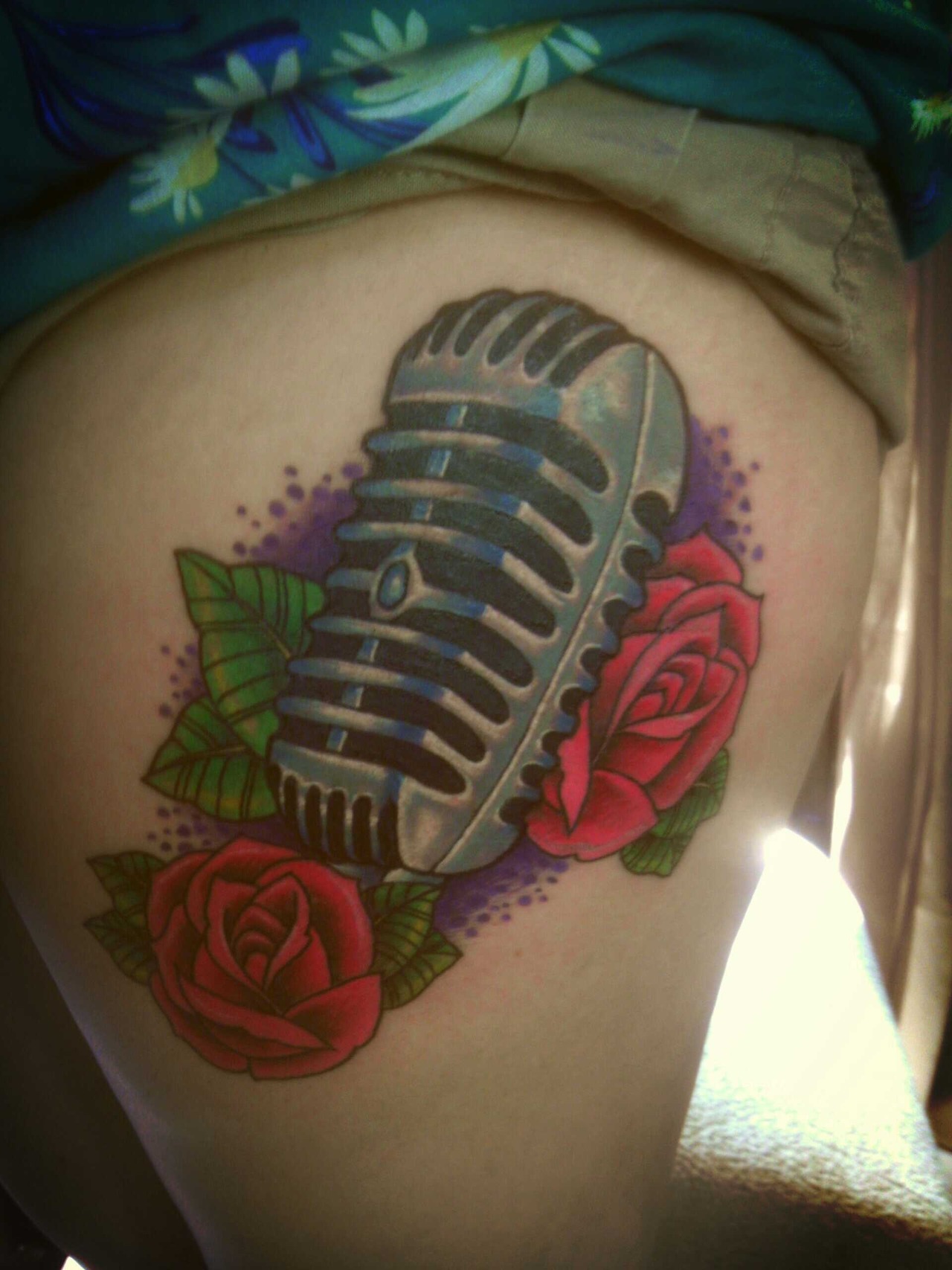 amazing mic tattoo
