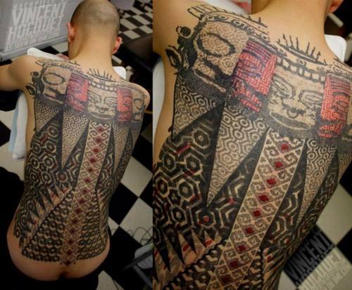 Amazing pattern tattoo