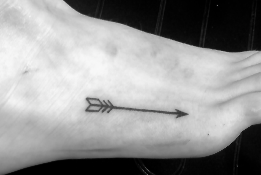 Simple arrow tattoo
