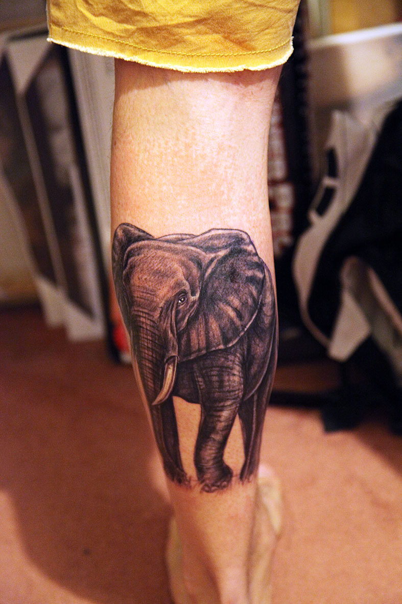 Nice elephant tattoo