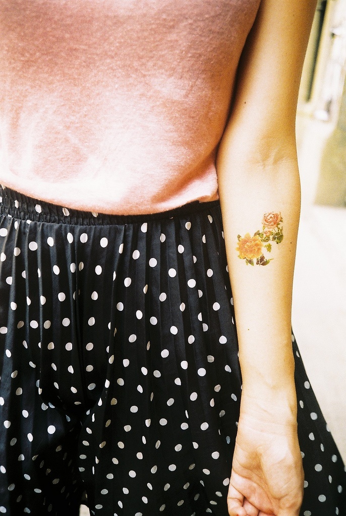 Small floral tattoo