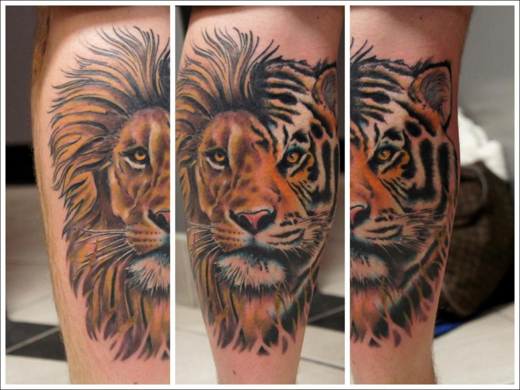 Tiger Lion tattoo