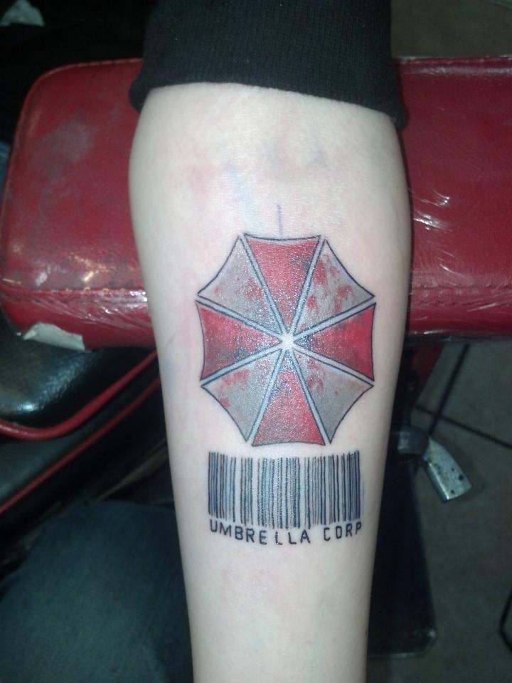 Tattoo uploaded by Brent Dwayne McGinnis  Resident Evil Umbrella logo   Tattoodo