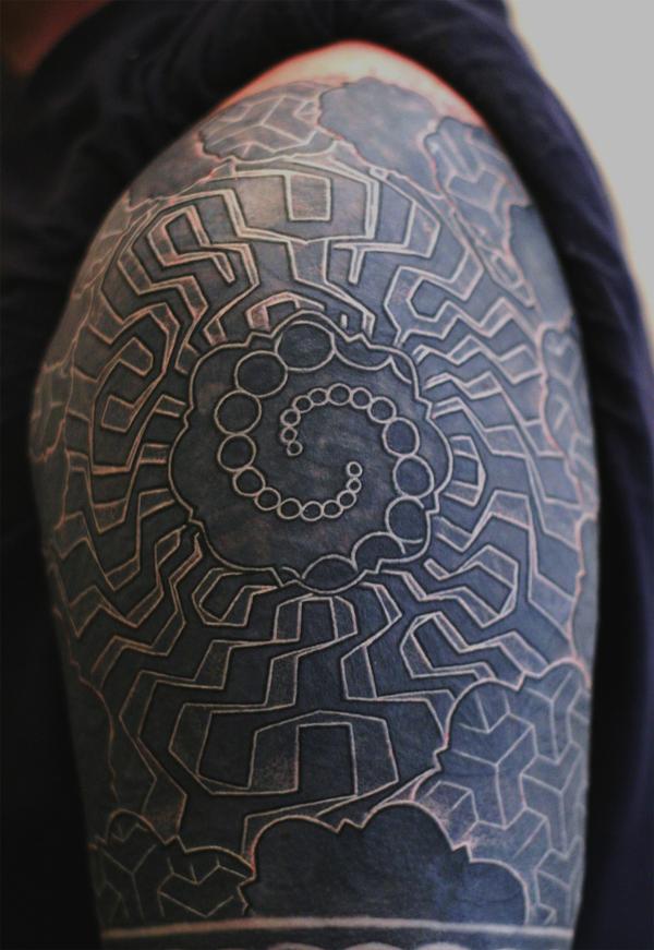 spiral tattoo men
