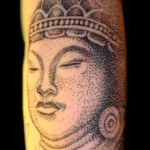 Buddha from dots