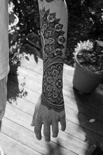 Arm Mandala Tattoo