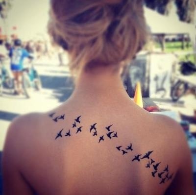 Back Birds Tattoo