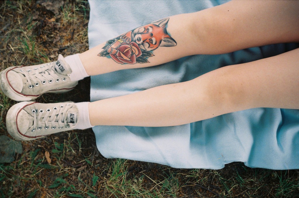 Leg Fox Tattoo