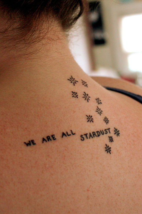 Made of Stardust Temporary Tattoo Set of 3  Small Tattoos