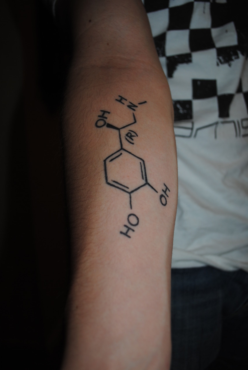 Coffee chemistry formula tattoo for a coffee...
