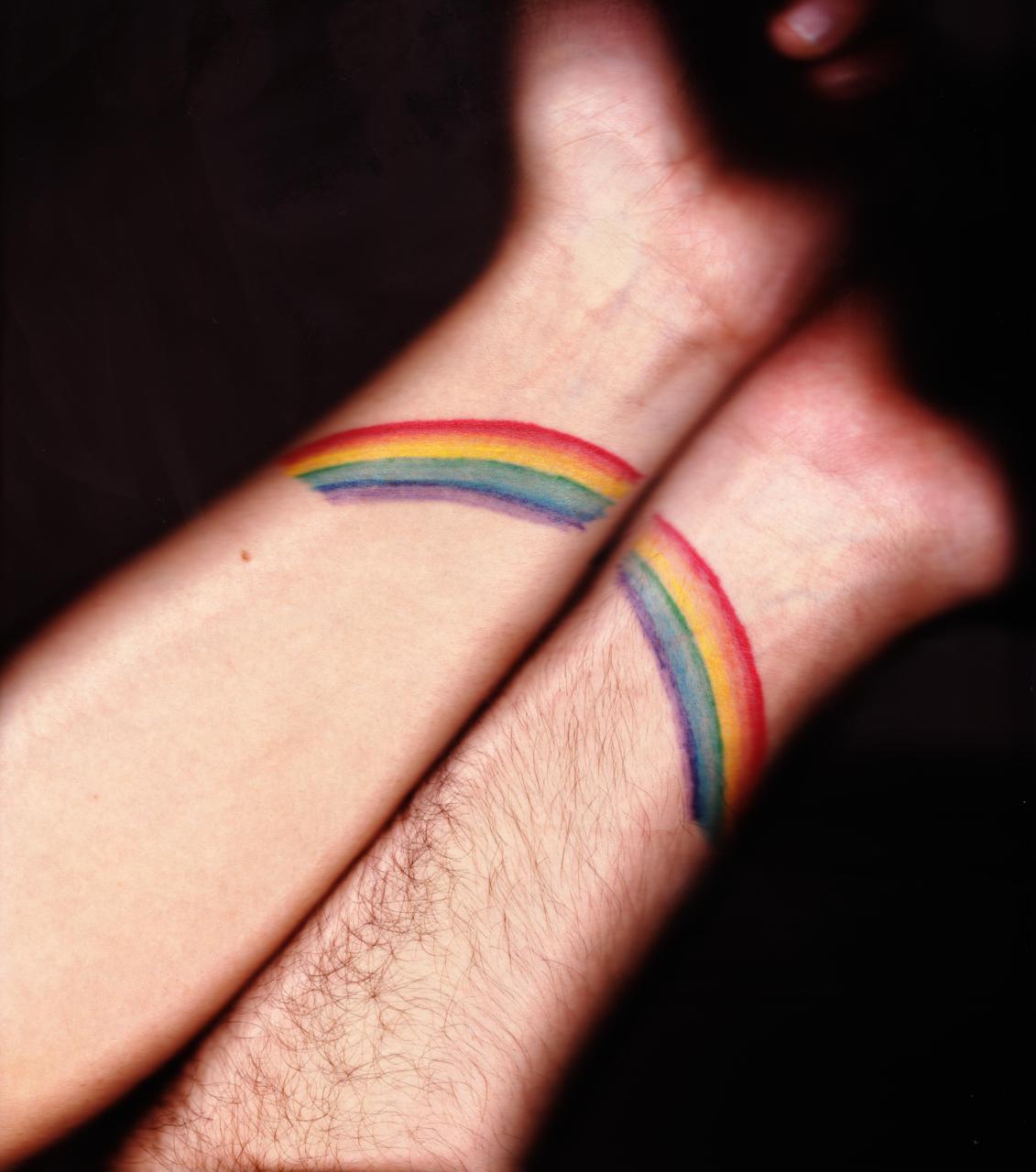 Rainbow POC Pride Temporary Tattoo Arm Band  LGBTQ  Parade  Self Love   Inclusive  Decoration  Arm tattoo Equality tattoos Pride tattoo