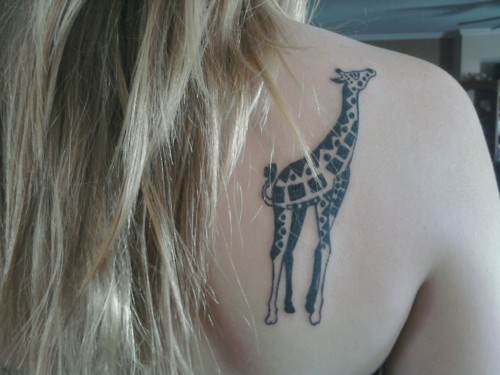 Giraffe Back Tattoo