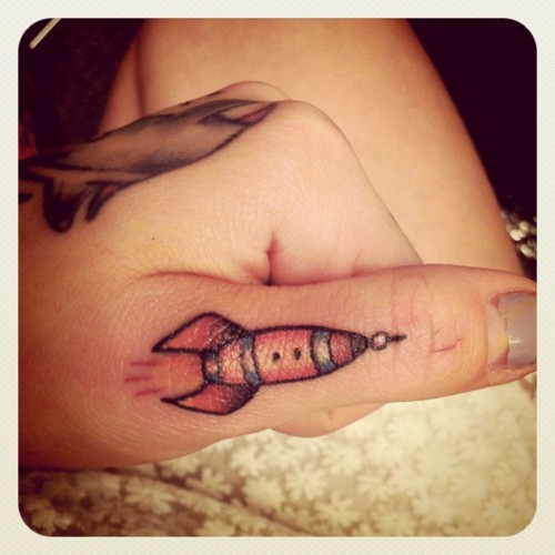Small Rocket Tattoo