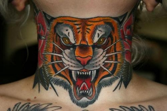 Jonjo Grant on Twitter Big piece for danny a little while ago tattoo  tattoos tiger tigertattoo guntattoo guntattoos throattattoo  necktattoo necktattoosnewtattoo newtattoos httpstcoRd9qcVilZd  X