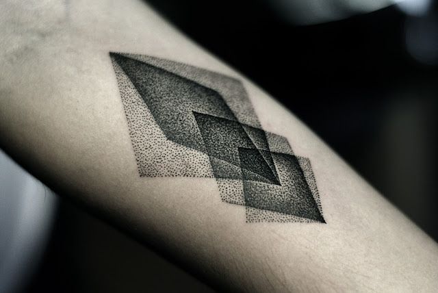 Black Rhombus Tattoo