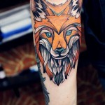 Fox Elbow Tattoo