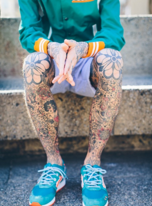Inked Guy Legs