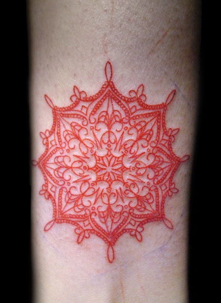 Red Mandala Ink