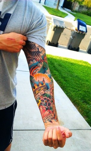 Classy Inked Colourful Arm
