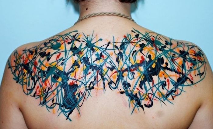 Tattoo Inspired By Jackson Pollock