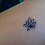 Tiny Lotus Tattoo
