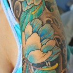 Blue Sleeve Tattoo