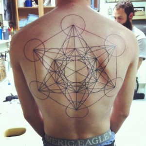 Sacred Geometry Back Tattoo