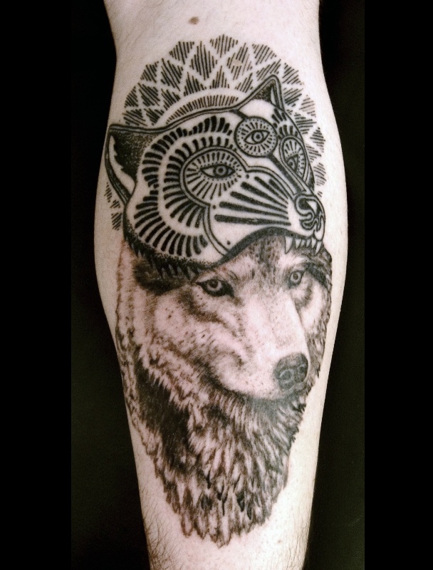 Wolf Tattoo By Coyote Negro