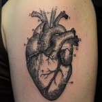 Anatomical Heart Sleeve Tattoo