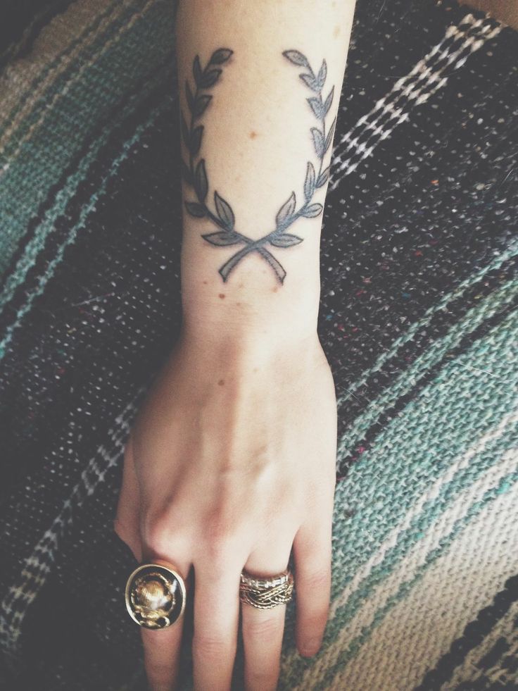 Laurels Wrist Tattoo