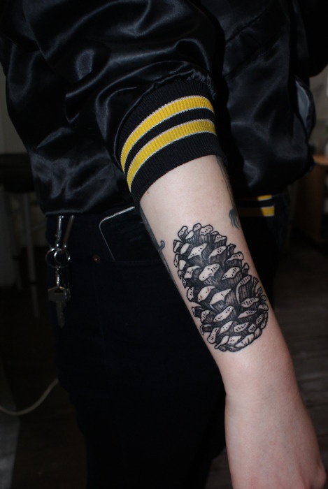 Pinecone Tattoo On Arm