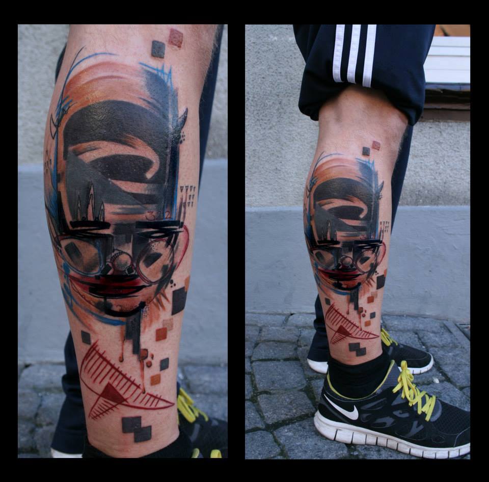 Abstract Tattoo By Boris Backert