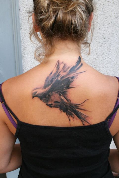 Pigeon Back Tattoo