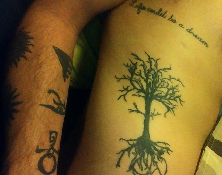 Tree Side Tattoo