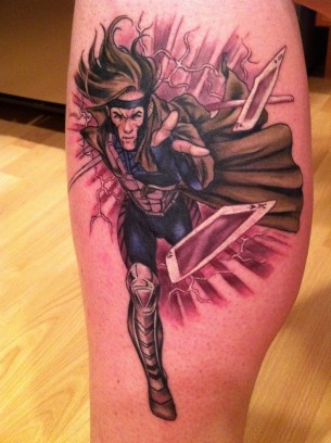 X-Men Gambit Tattoo By Matt Lukesh
