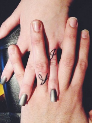 Marriage Ring Finger Tattoo