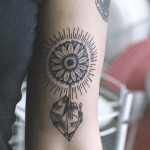 Gerbera Upper Arm Tattoo